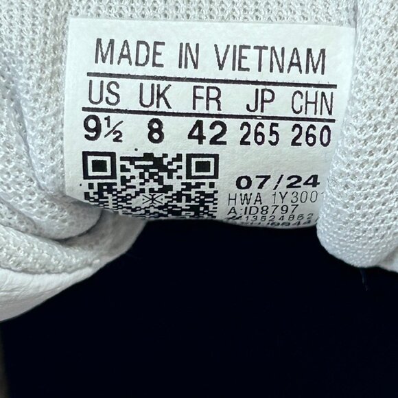 Adidas VL Court 3.0  Athletic Leather Men's Shoes Sneakers White Black US 9.5 - Picture 6 of 7